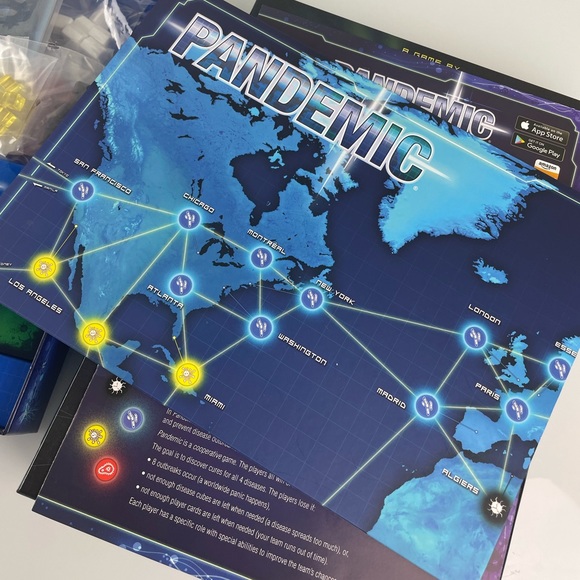 Pandemic Board Game by Matt Leacock, Z-Man Games, pre-owned, Complete - Picture 9 of 10